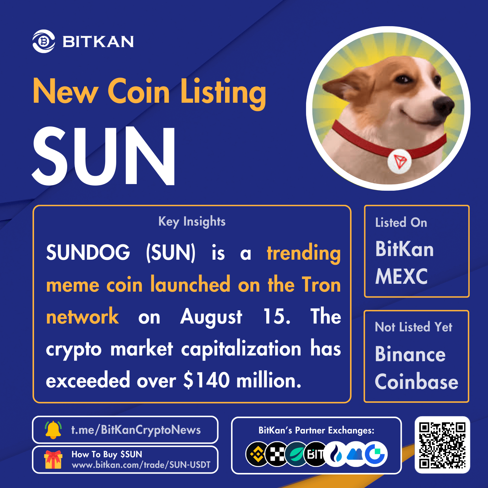 New Listing: SUNDOG (SUN) Spot Trading Pair Added on BitKan